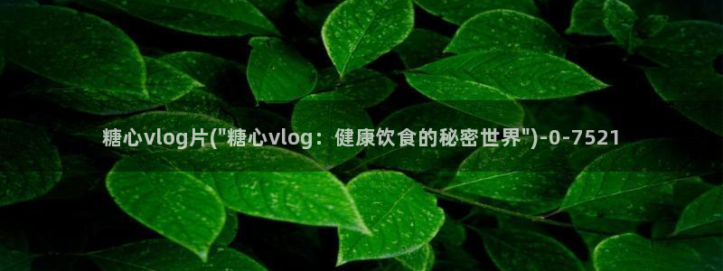,糖心：糖心vlog片(\